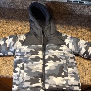 Boys winter coat- reversible